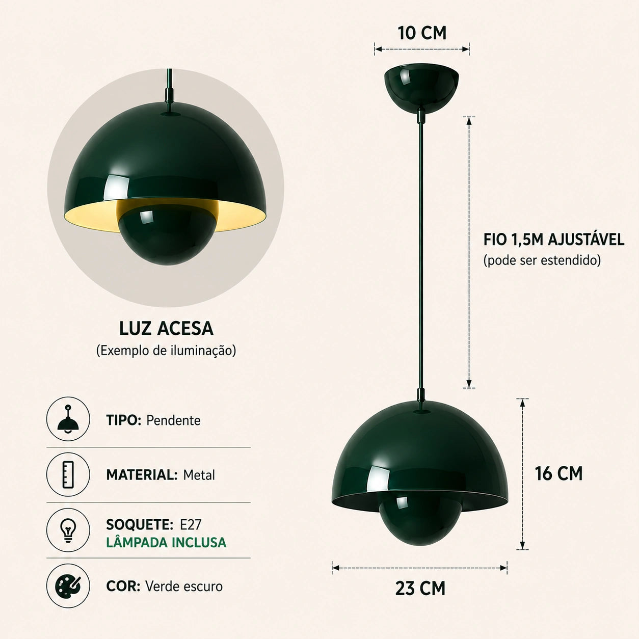 Pendente Luminária  moderno Bud - 24